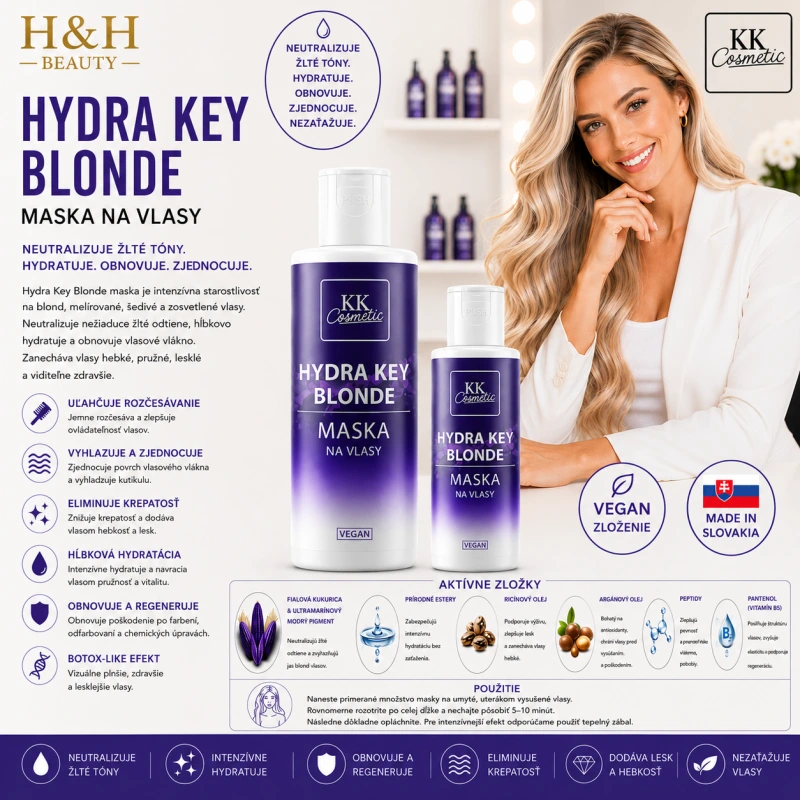 Hydra Key Blonde Maska na vlasy 100 ml