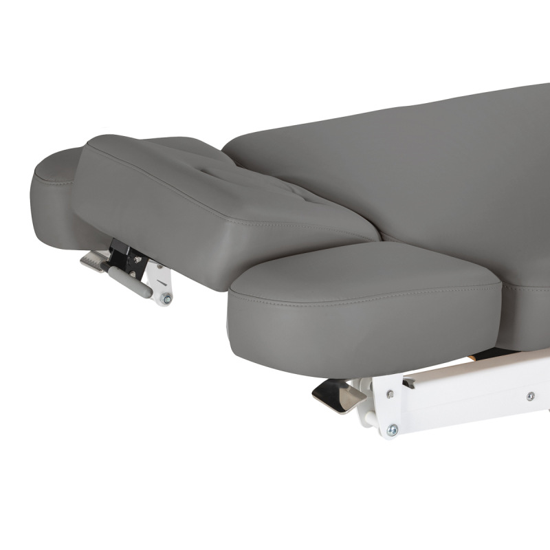 KOZMETICKÉ SPA LEHÁTKO Sillon Relax SPA, sivé s svetlo hnedou základňou 14