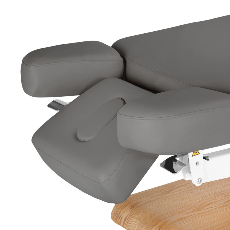 KOZMETICKÉ SPA LEHÁTKO Sillon Relax SPA, sivé s svetlo hnedou základňou 13
