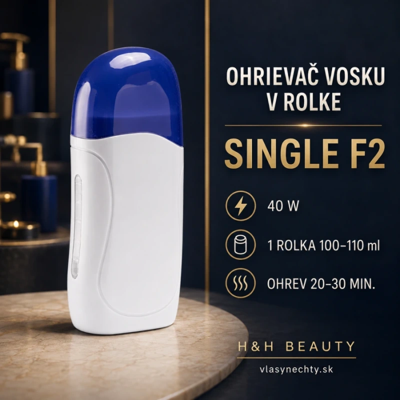 OHRIEVAČ DEPILAČNÉHO VOSKU V ROLKE SINGLE F2 40W BIELA 1