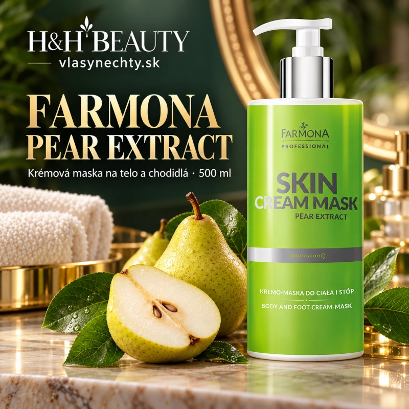 FARMONA KRÉMOVÁ MASKA ​​NA TELO A CHODIDLÁ PEAR EXTRACT 500 ML