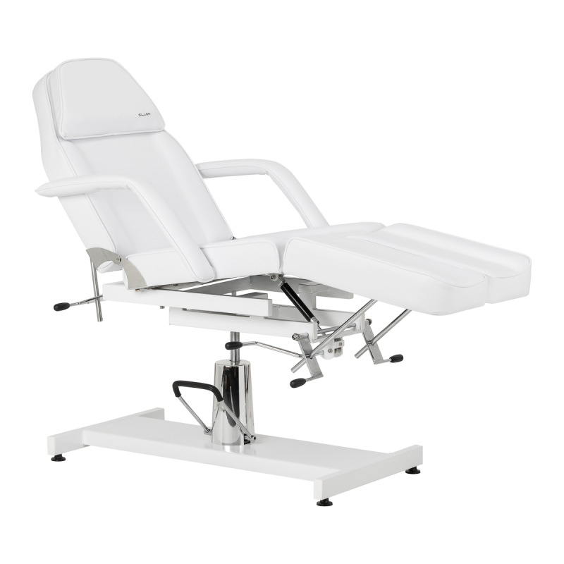 Hydraulické kozmetické kreslo na pedikúru Sillon 210 s kolískom a deliteľnou opierkou na n 3