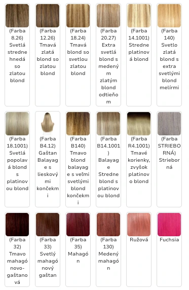 Keratínové príčesky z prírodných vlasov 50 cm – My Hair Barcelona 51 farieb 4