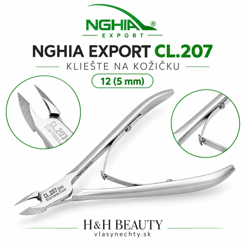 NGHIA EXPORT KLIEŠTE na kožičku CL.207 12 ( 5MM )
