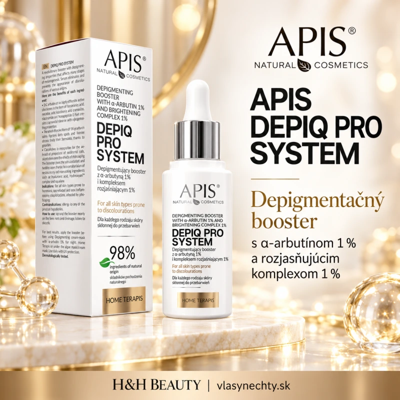 APIS DEPIQ PRO SYSTEM Depigmentačný booster s α-arbutínom 1% a rozjasňujúcim komplexom 1%