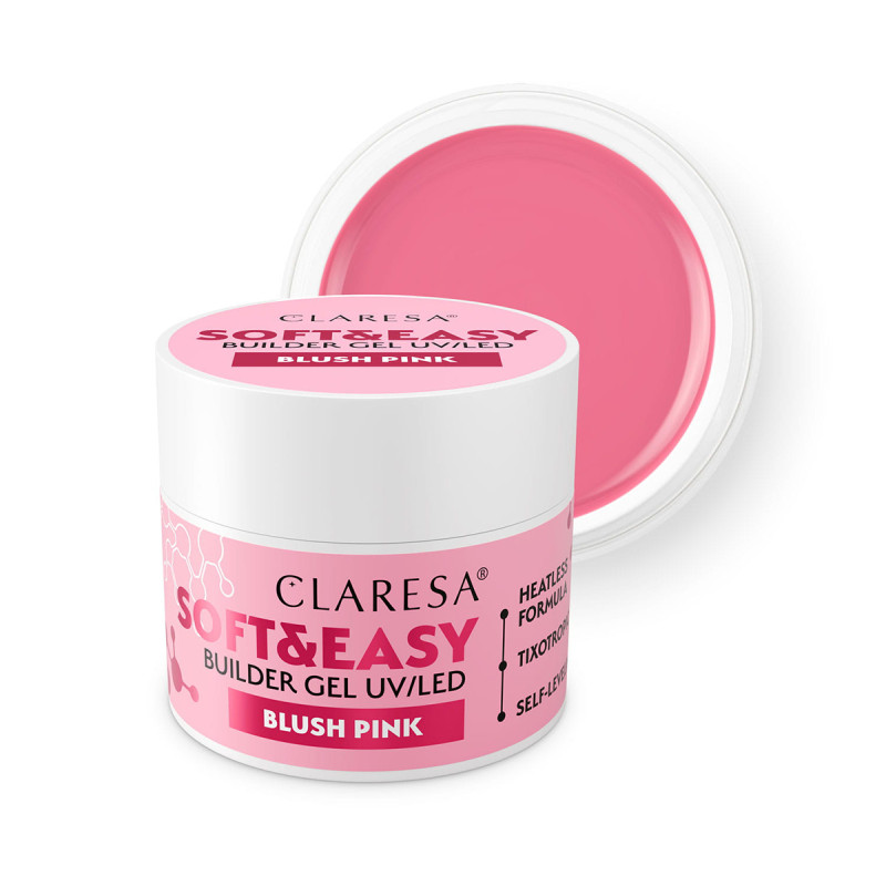 CLARESA SOFT&EASY BUILDER GEL BLUSH PINK 90 g