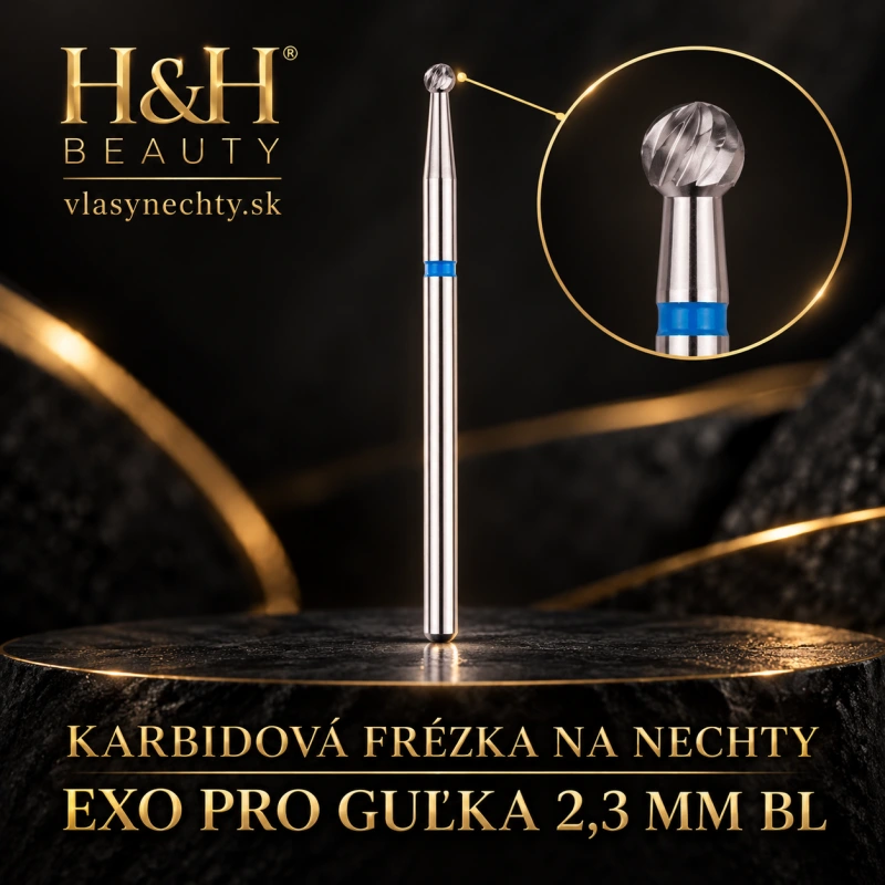 KARBIDOVÁ FRÉZKA NA NECHTY EXO PRO GUĽKA 2,3MM BL 2