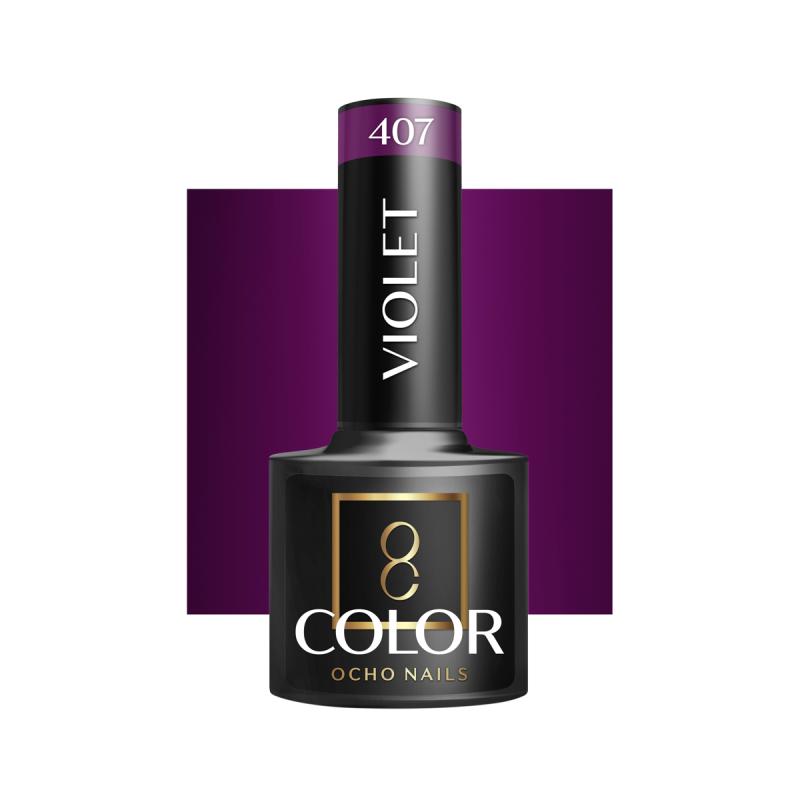 OCHO NAILS HYBRIDNÝ LAK NA NECHTY violet 407 -5 g