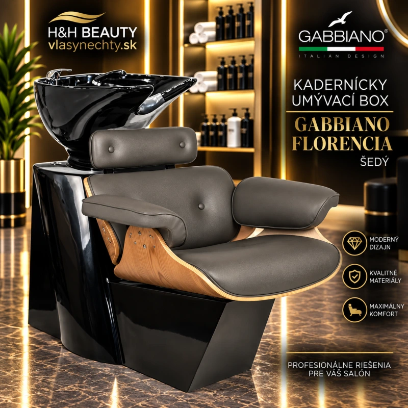 KADERNÍCKY UMÝVACÍ BOX GABBIANO FLORENCIA ŠEDÝ