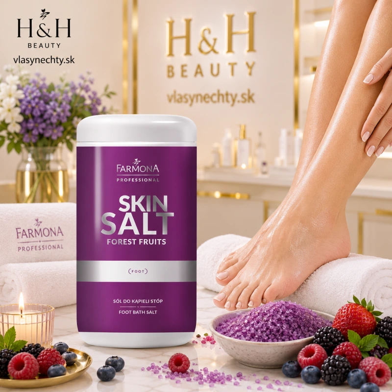 Voňavá soľ na nohy Farmona SKIN SALT lesné ovocie 1400 g