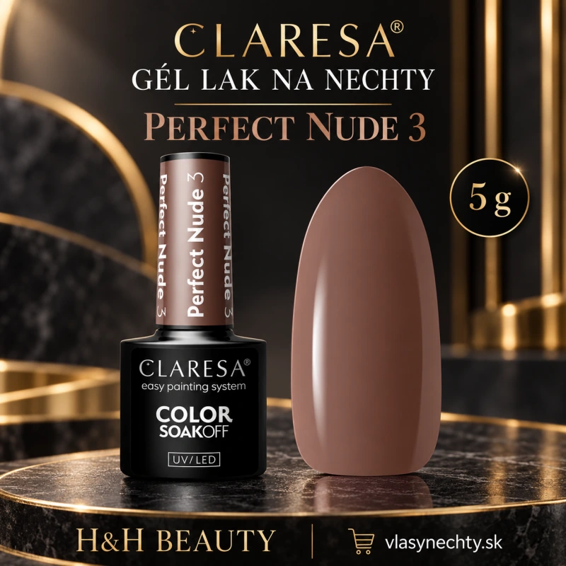 CLARESA GÉL LAK NA NECHTY PERFECT NUDE 3 5G