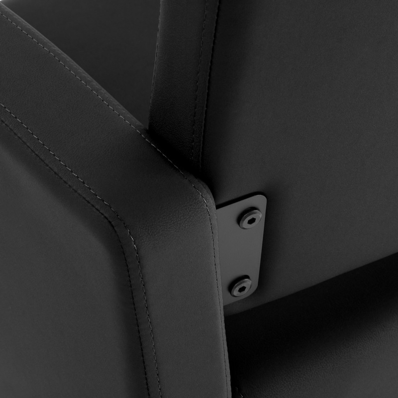 💇‍♀️ KADERNÍCKE KRESLO GABBIANO VITORIA – čierne | čierna štvorcová podstava 4