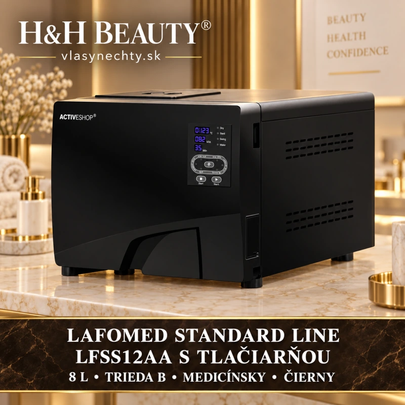 LAFOMED AUTOKLAV STANDARD LINE LFSS12AA S TLAČIARŇOU 8-L TR.B MEDICÍNSKY ČIERNY