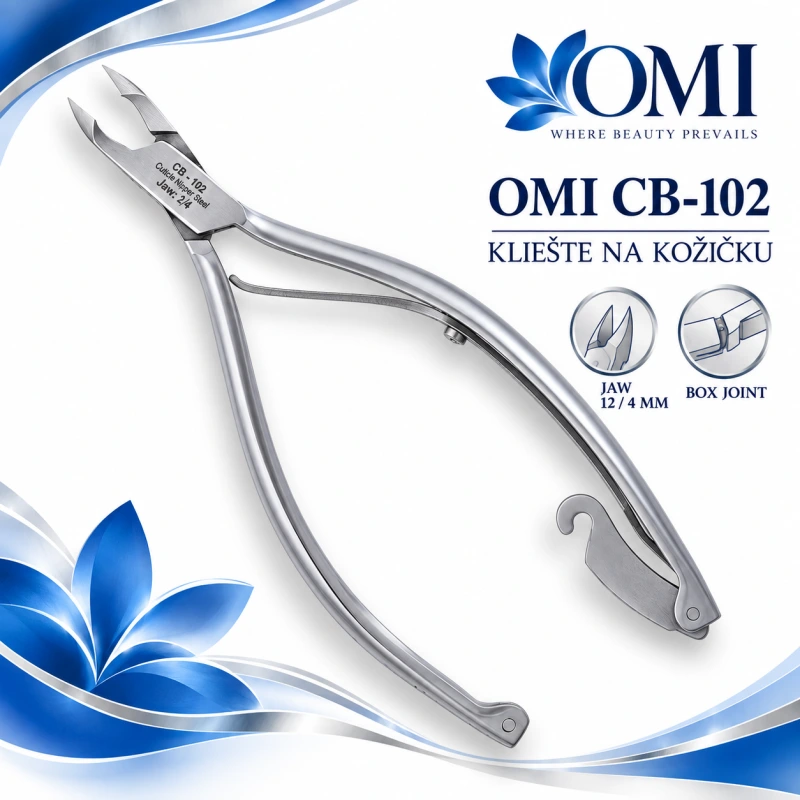 KLIEŠTE OMI CB-102 CUTICLE NIPPER JAW12/4MM BOX JOINT