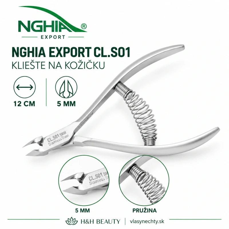 NGHIA EXPORT Kliešte na kožičku CL.S01 12 (5MM)