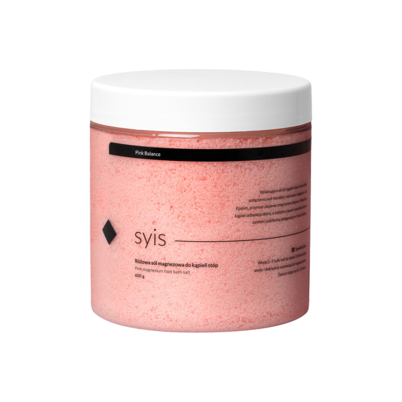 Syis Pink Balance - ružová horčíková soľ do kúpeľa nôh 600 g 1