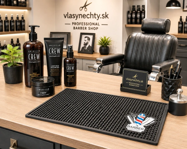 PROTIŠMYKOVÁ PODLOŽKA BARBER NA BARBERSKE POMÔCKY - VEĽKÁ 45 x 30 cm