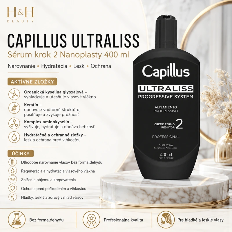 CAPILLUS ULTRALISS – Sérum krok 2 Nanoplasty 400 ml