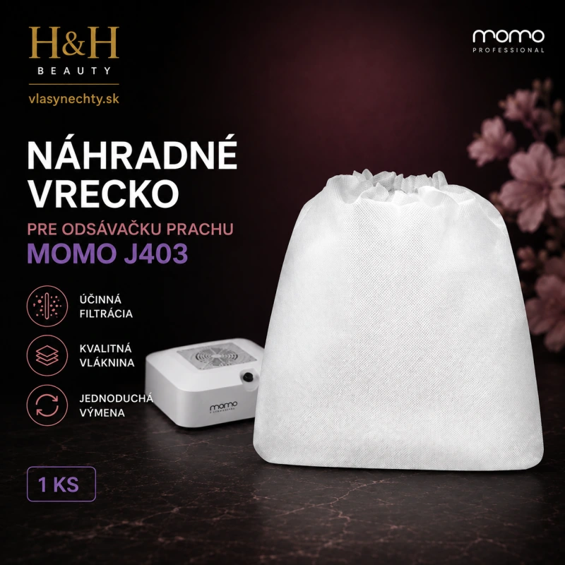 NÁHRADNÉ VRECKO NA ODSÁVAČKU PRACHU NA NECHTY MOMO J403