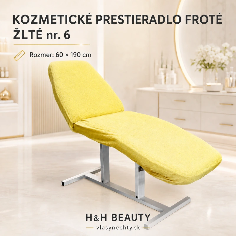 KOZMETICKÉ PRESTIERADLO FROTÉ ŽLTÉ nr 6