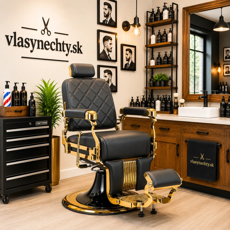 BARBERSKE KRESLO GABBIANO LEONARDO čierne