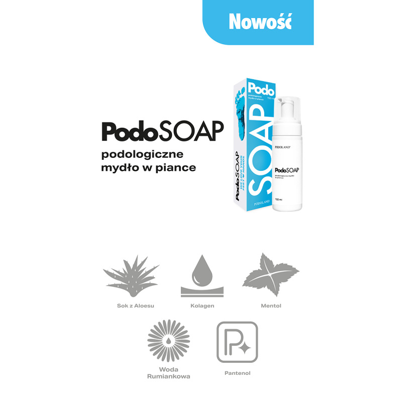 Podoland Podosoap podologiczne mydło w piance 150 ml 2