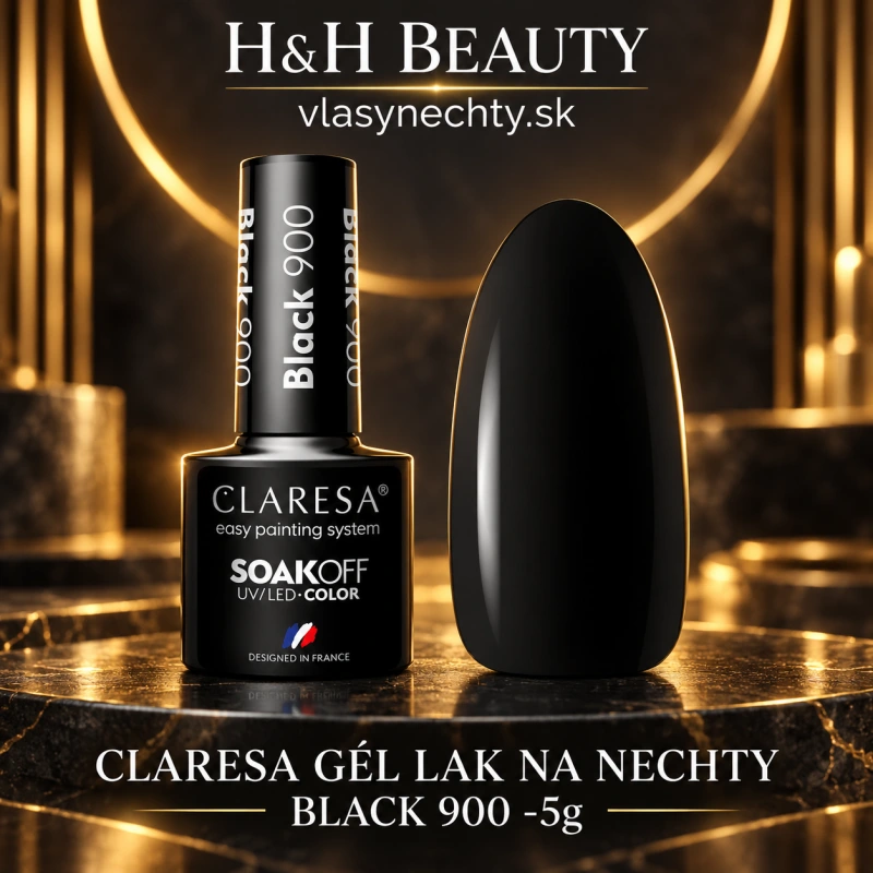 CLARESA GÉL LAK NA NECHTY BLACK 900 -5g