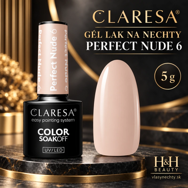 CLARESA GÉL LAK NA NECHTY PERFECT NUDE 6 5G