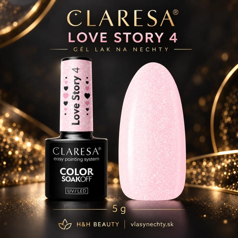CLARESA GÉL LAK NA NECHTY LOVE STORY 4 - 5g
