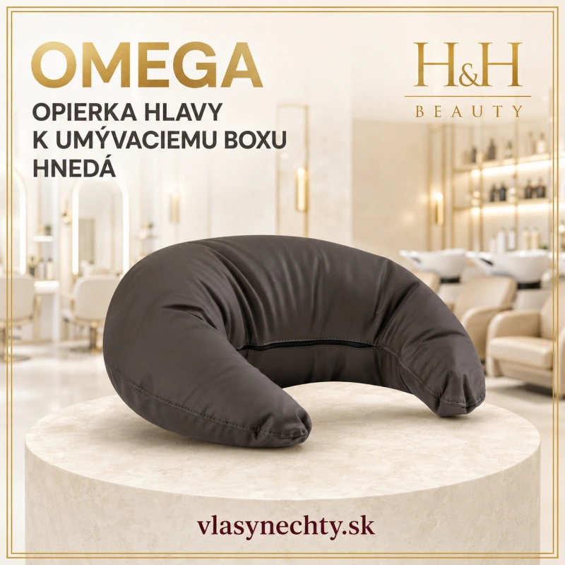 Omega – Opierka hlavy (záhlavník) k umývaciemu boxu hnedá