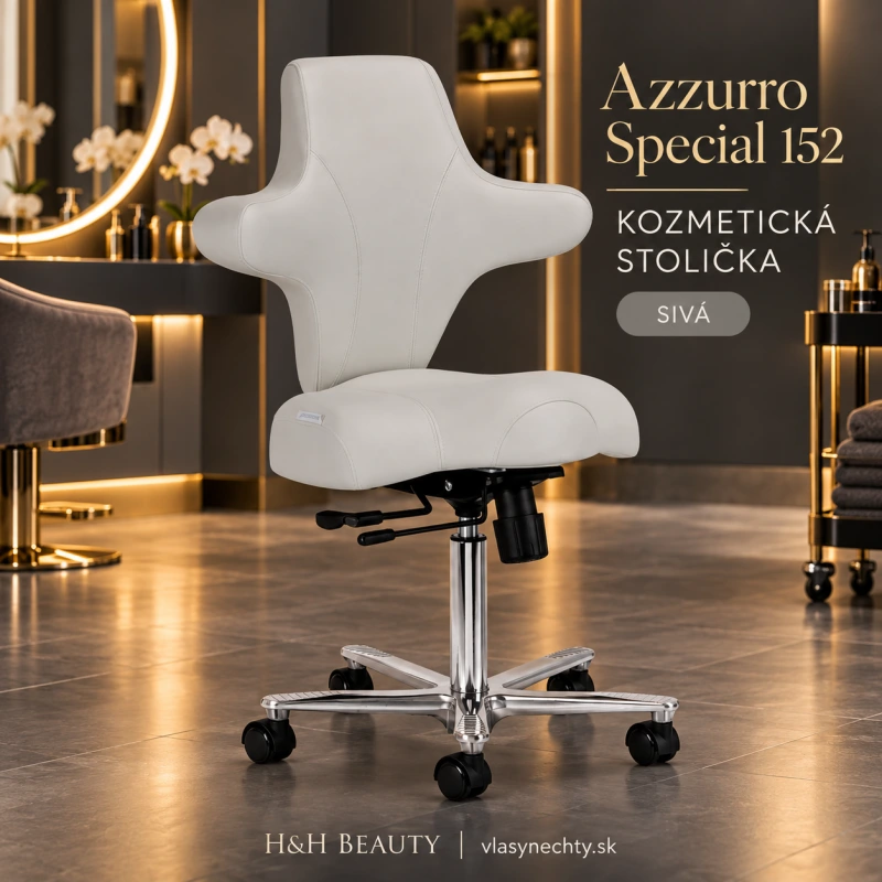 Kozmetická stolička Azzurro Special 152 sivá