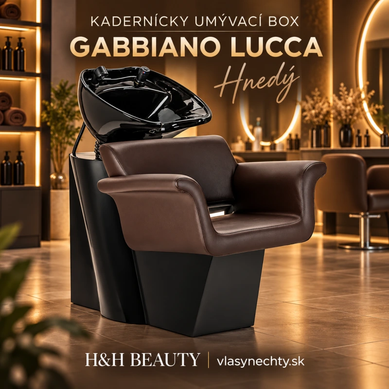 KADERNÍCKY UMÝVACÍ BOX Gabbiano Lucca hnedý