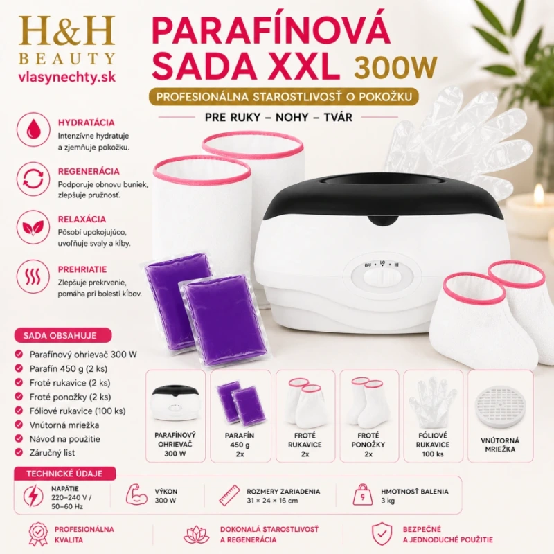 PARAFÍNOVA SADA XXL 300W BIELA 10
