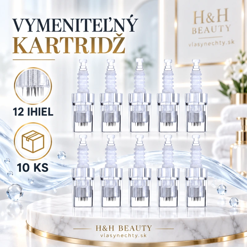 VYMENITEĽNÝ KARTRIDŽ S 12 IHLAMI DO DERMA PEN 10 KS
