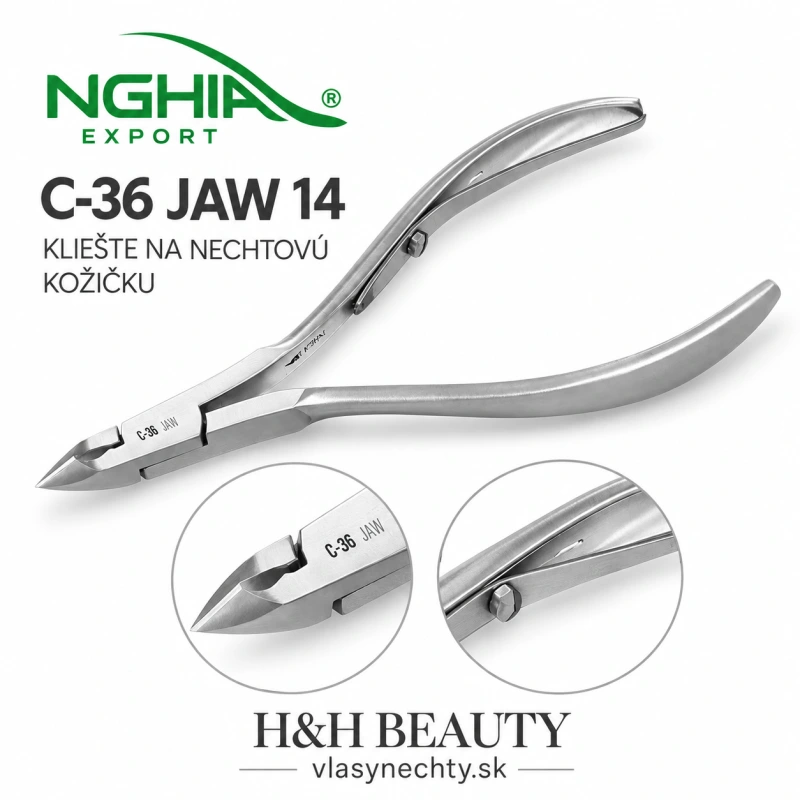NGHIA EXPORT KLIEŠTE NA NECHTOVÚ KOŽIČKU C-36 JAW 14
