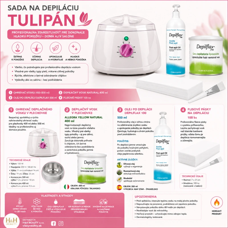 SADA NA DEPILÁCIU TULIPAN