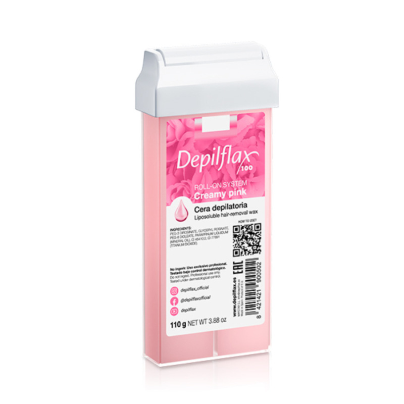 Depilflax 100 Creamy Pink – roll-on vosk na depiláciu 110 g 1