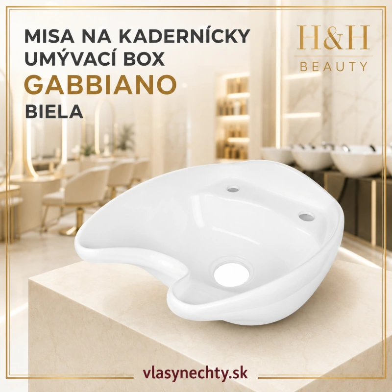 MISA NA KADERNÍCKY UMÝVACÍ BOX GABBIANO BIELA 6