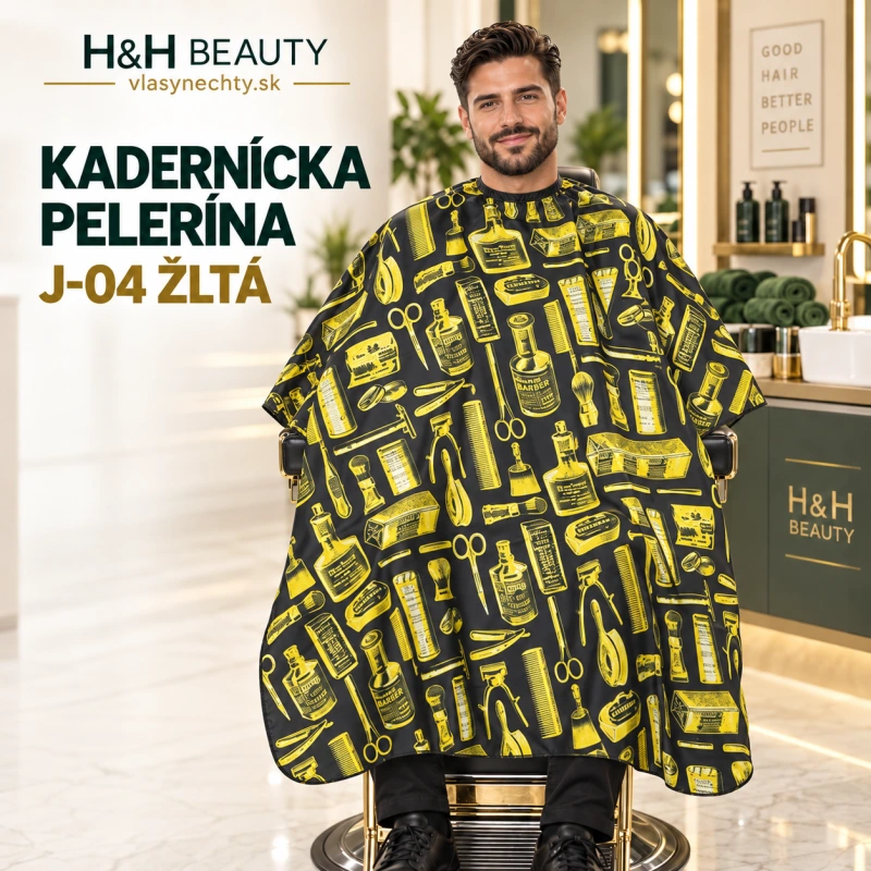 KADERNÍCKA PELERÍNA J-04 ŽLTÁ