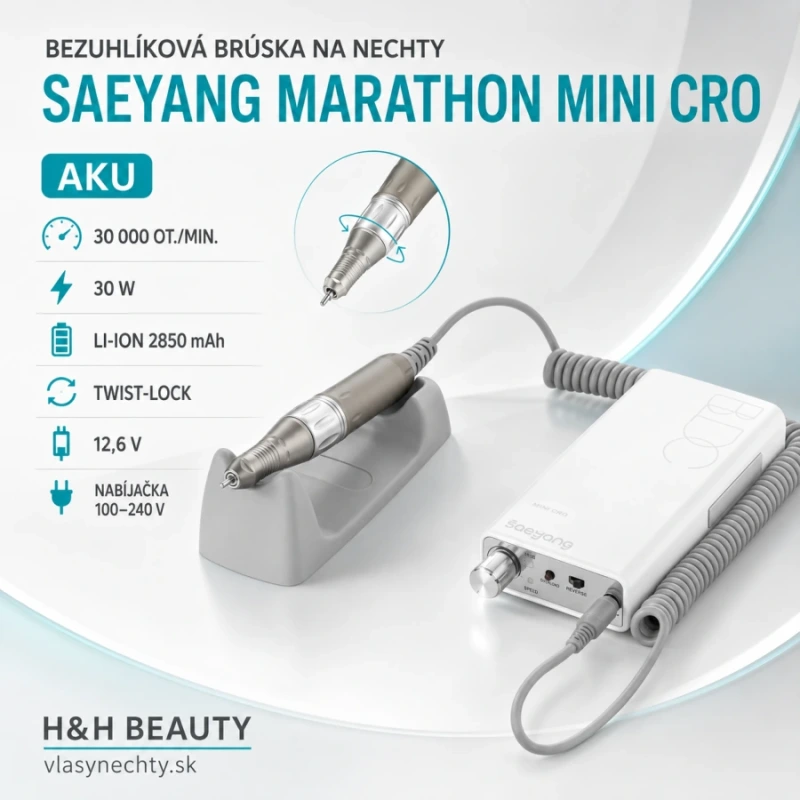 Bezkefová bruska na nehty Saeyang Marathon Mini Cro 9