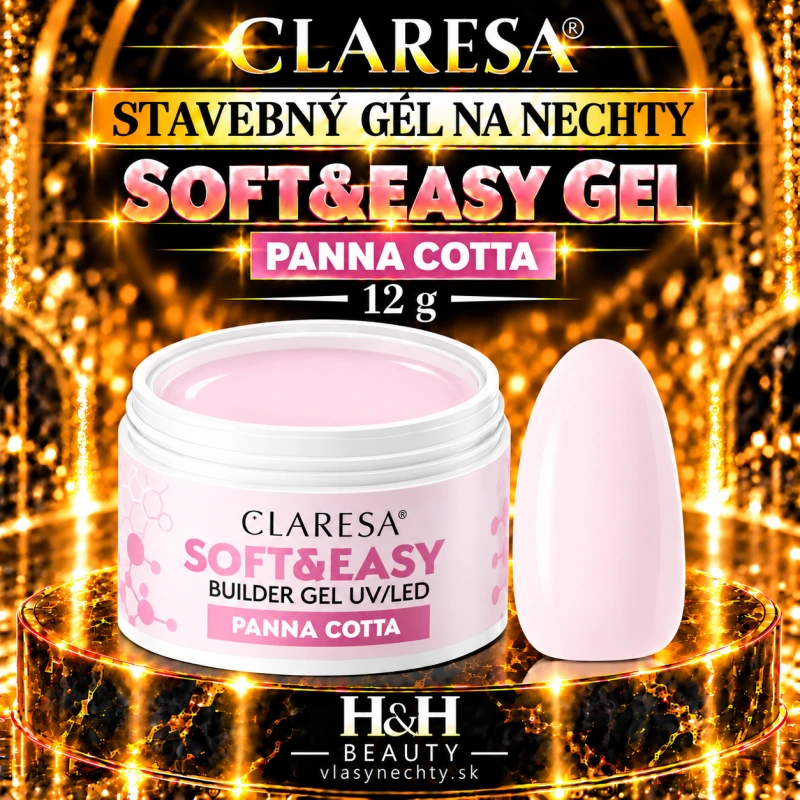 CLARESA STAVEBNÝ GÉL NA NECHTY SOFT&EASY GEL panna cotta 12g