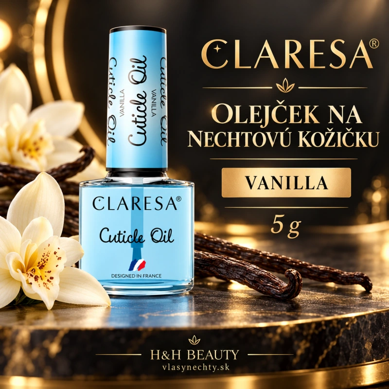 CLARESA OLEJČEK NA NECHTOVÚ KOŽIČKU VANILLA 5 G