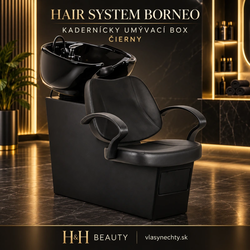 KADERNÍCKY UMÝVACÍ BOX Hair System Borneo čierny