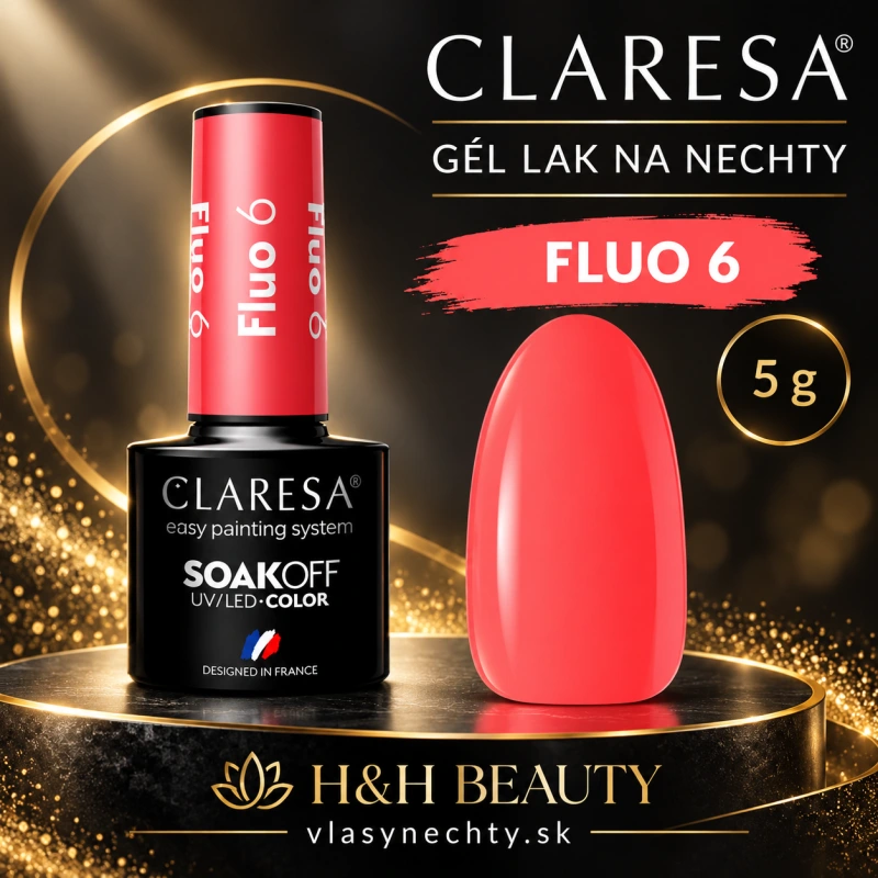 CLARESA GÉL LAK NA NECHTY FLUO 6 - 5 g