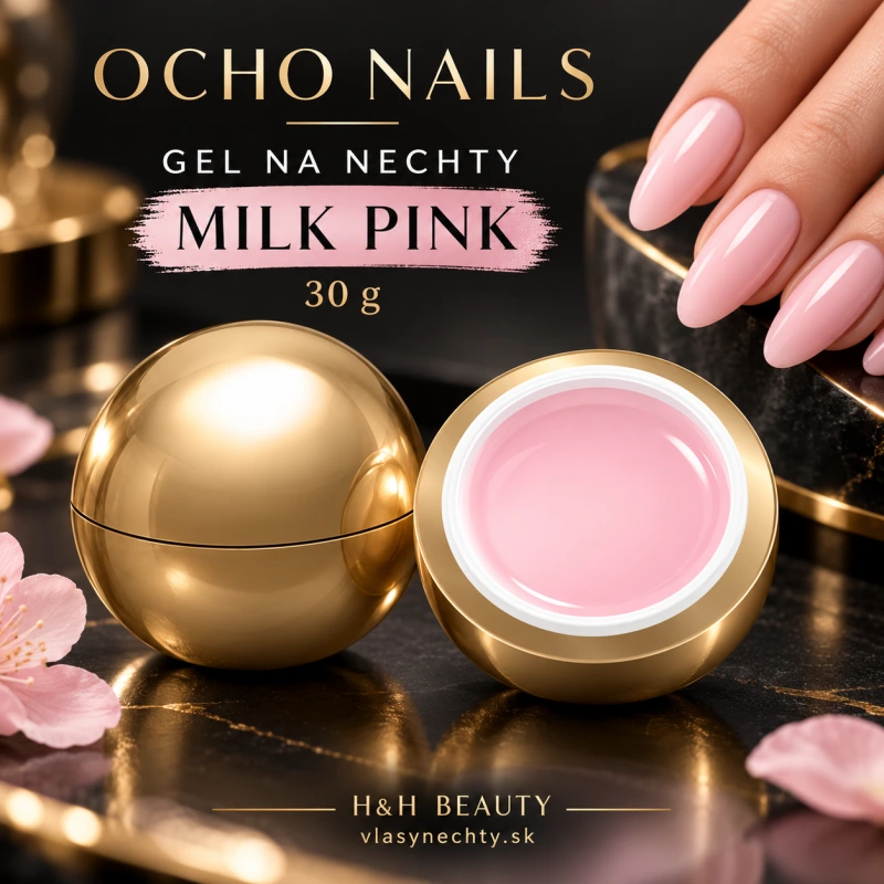 OCHO NAILS Gel na nechty milk pink -30 g