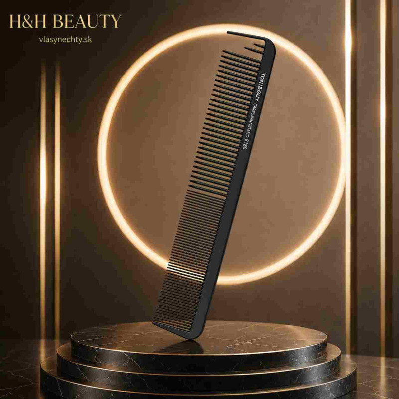 KADERNÍCKY HREBEŇ NA VLASY TONI&GUY CARBON ANTISTATIC 8180