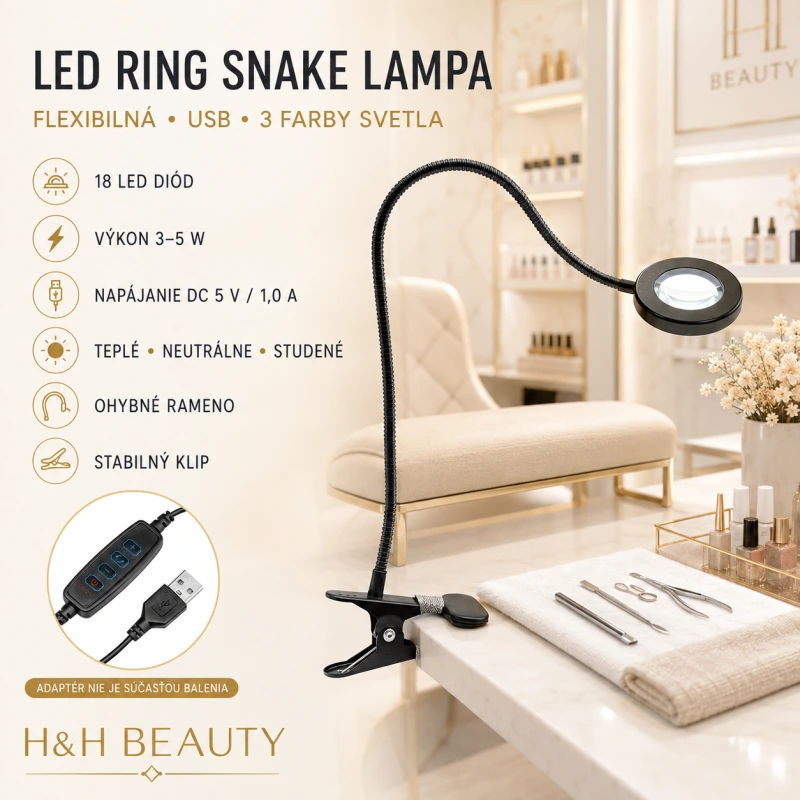 LUPA lampa RING SNAKE na stôl