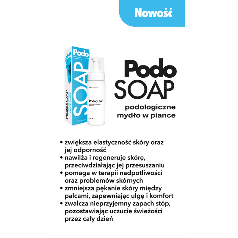 Podoland Podosoap podologiczne mydło w piance 150 ml 1