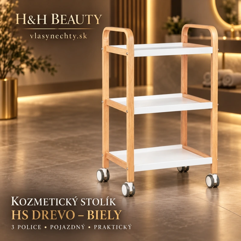 KOZMETICKÝ STOLÍK HS DREVO - BIELY