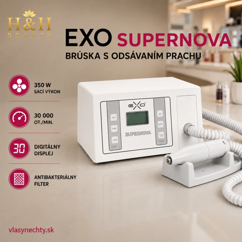 BRÚSKA NA PEDIKÚRU S ODSÁVANÍM EXO SUPERNOVA - sací výkon 350W